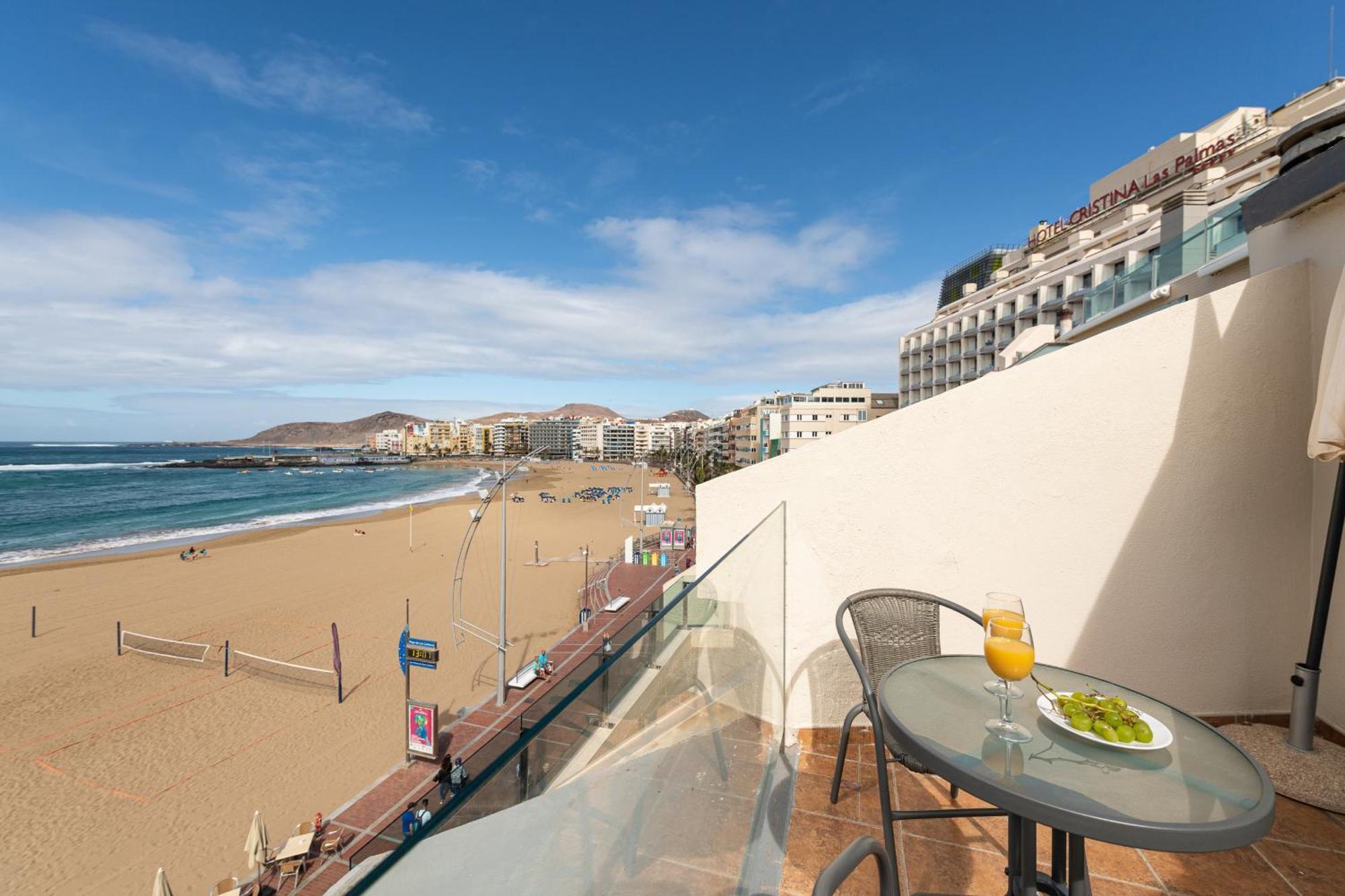 Beachfront Home Las Canteras - Sea Views Terrace لاس بالماس دي غران كاناريا المظهر الخارجي الصورة