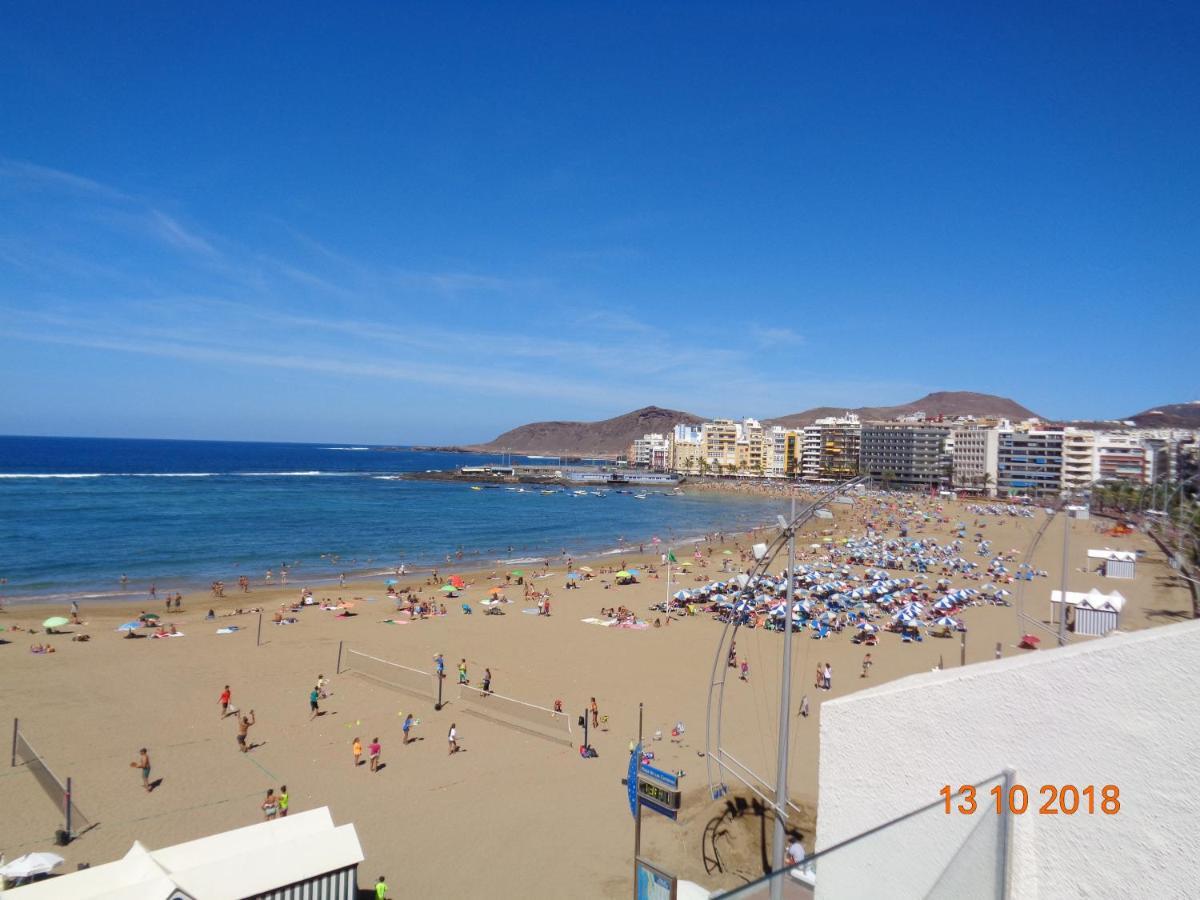 Beachfront Home Las Canteras - Sea Views Terrace لاس بالماس دي غران كاناريا المظهر الخارجي الصورة