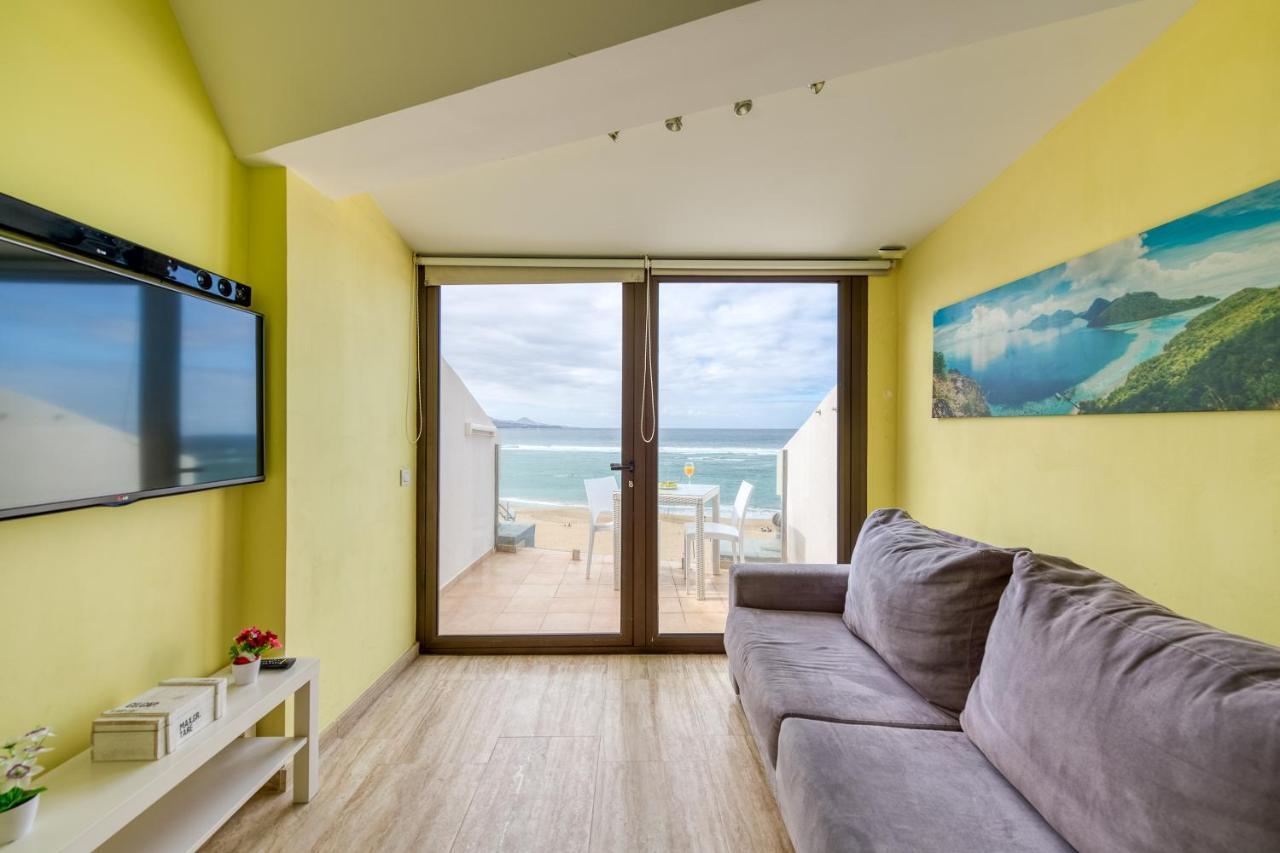 Beachfront Home Las Canteras - Sea Views Terrace لاس بالماس دي غران كاناريا المظهر الخارجي الصورة