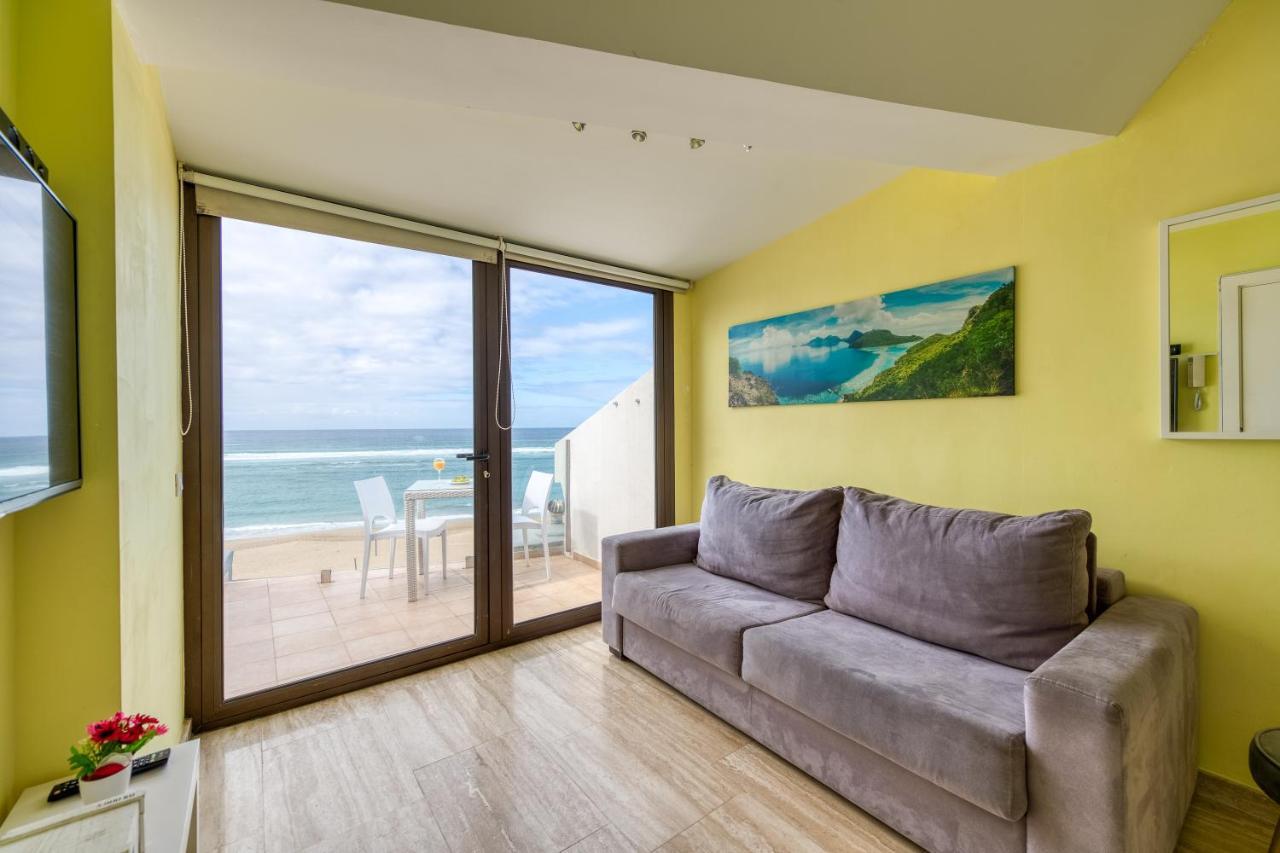 Beachfront Home Las Canteras - Sea Views Terrace لاس بالماس دي غران كاناريا المظهر الخارجي الصورة